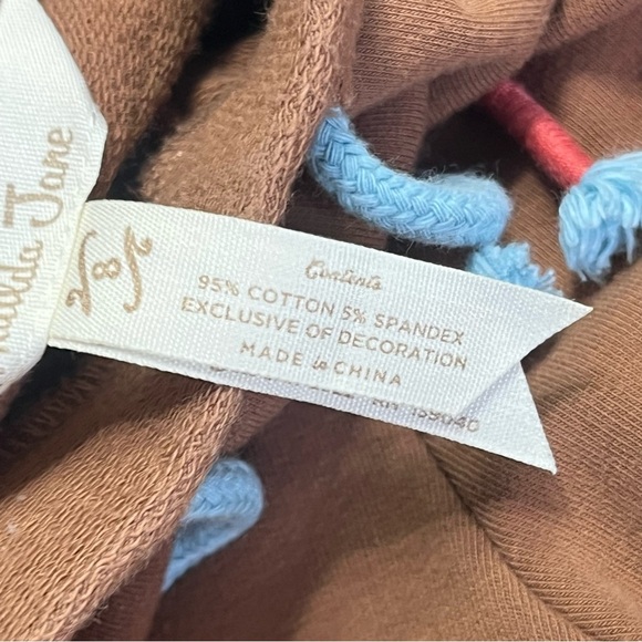 Matilda Jane Enchanted Garden Frances French Terry Shorts Brown Size 8 - Picture 4 of 5